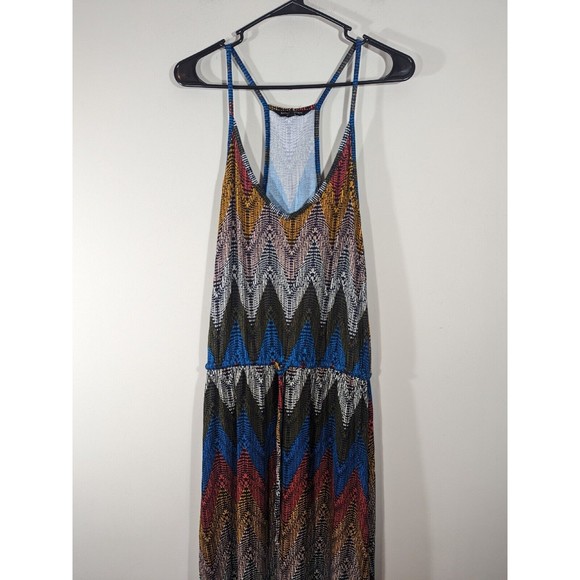 Banana Republic Chevron Sleeveless Maxi Dress Women Size M - Picture 3 of 8